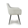 Denver Corduroy White Dining Chair