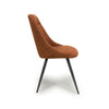 Corinth Linen Effect Burnt Orange Dining Chair