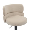 Mason Brushed Velvet Cream/Black Bar Stool