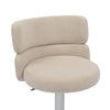 Mason Brushed Velvet Cream/Brushed Steel Bar Stool