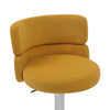 Mason Brushed Velvet Mustard/Brushed Steel Bar Stool