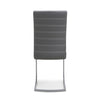 Callisto Leather Effect Grey Dining Chair