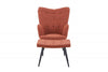 Paris Boucle Copper Armchair & Footstool