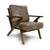 Hampton Suede Effect Brown Accent Chair