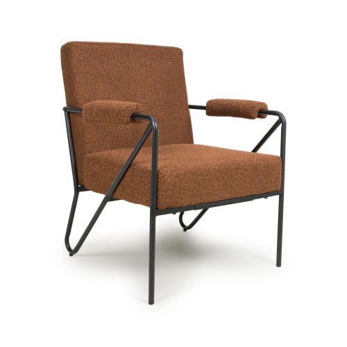 Oslo Speckled Burnt Orange Armchair