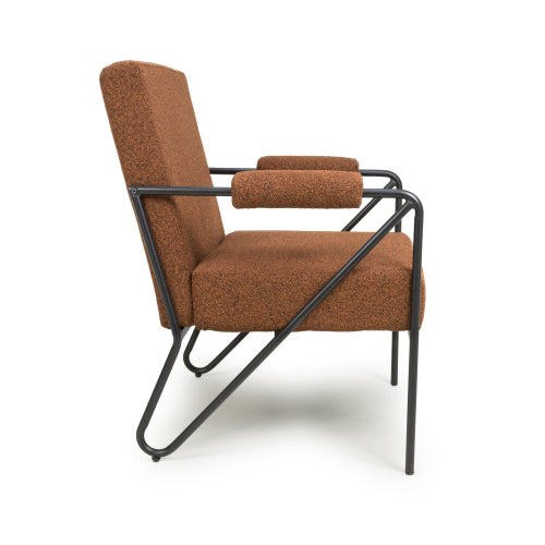 Oslo Speckled Burnt Orange Armchair