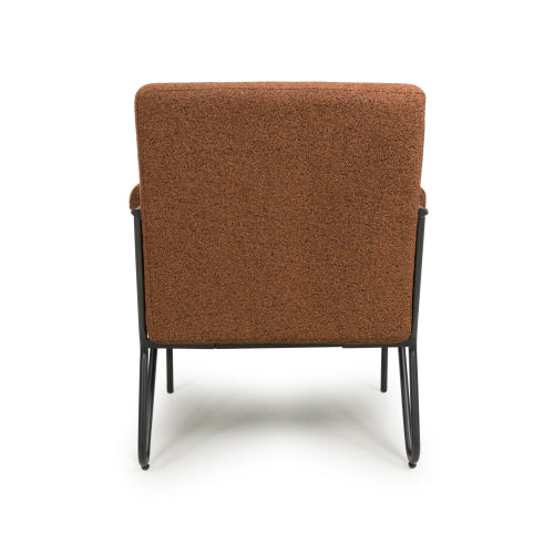Oslo Speckled Burnt Orange Armchair