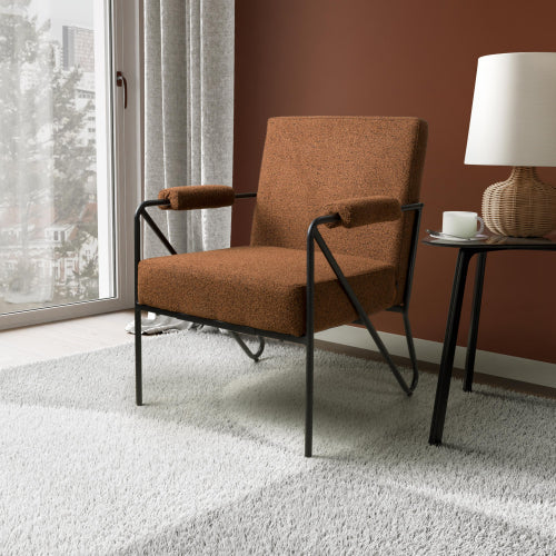 Oslo Speckled Burnt Orange Armchair