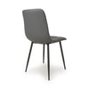 Madison Leather Effect Grey Dining Chair