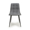 Madison Leather Effect Grey Dining Chair