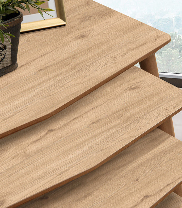 VH Vega nesting coffee table set - Oak - view 5