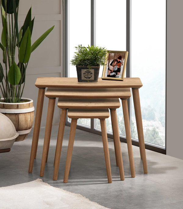 VH Vega nesting coffee table set - Oak - view 3