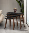 VH Salsa nesting coffee table set - Black Marble Pattern