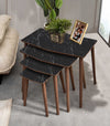 VH Vega nesting coffee table set - Black Marble Pattern - view 2
