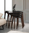 VH Luci nesting coffee table set - Black Marble Pattern - view 4