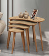 VH Moon nesting coffee table set - Oak - view 2