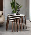 VH Luci nesting coffee table set - White Marble Pattern