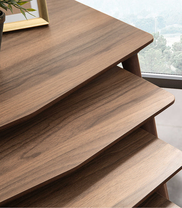 VH Vega nesting coffee table set - Walnut - view 5