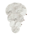 VH Moon nesting coffee table set - White Marble Pattern - view 6