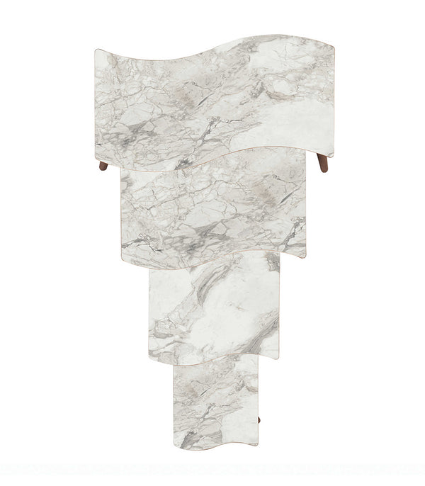 VH Salsa nesting coffee table set - White Marble Pattern - view 6