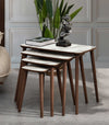VH Luci nesting coffee table set - White Marble Pattern - view 2