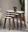 VH Salsa nesting coffee table set - White Marble Pattern - view 2
