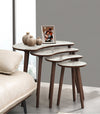 VH Moon nesting coffee table set - White Marble Pattern - view 4