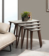 VH Vega nesting coffee table set - White Marble Pattern - view 4
